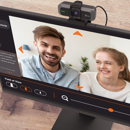 j5create 4K Wide Angle Webcam with Microphone/Privacy Cover