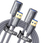 USB 3.0 Extension Cable 6.6FT, JSAUX USB A Male to Female Extension Cord Durable Braided Material Fast Data Transfer Compatible with USB Keyboard, Flash Drive, Hard Drive, Playstation, Xbox, Oculus VR