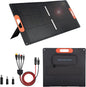 100W Portable Solar Panel for Power Station Generator,100 Watt Foldable Solar Panel Charger with MC4 Output,3-in-1 DC Connector,23.5% High Efficiency for Outdoor Camping RV Travel(100W)