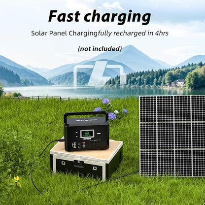 200W Portable Power Station (400W Peak), mormluck 118Wh Solar Generators with 110V/200W AC Outlet（NO SOLAR PANEL）, 32000mAh Lithium Battery for Home Backup, Outdoor Adventures, and RV Emergencies