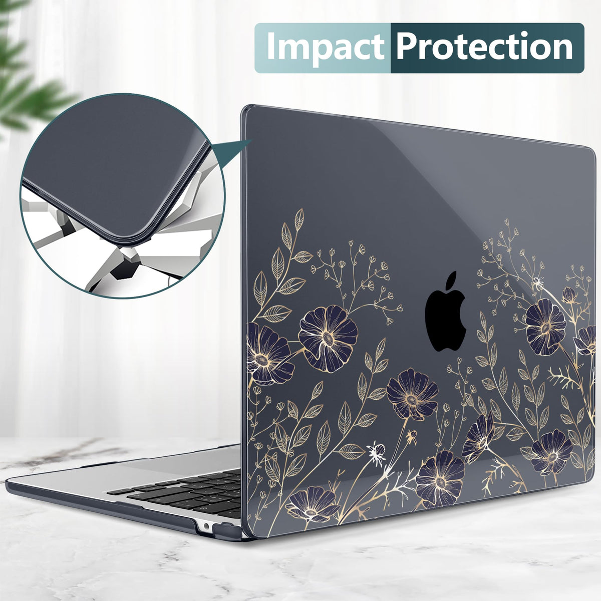 TWOLSKOO for MacBook Air 13 inch Case M5 2026 M4 2025 M3 M2 2024-2022 A3449 A3240 A3113 A2681, Plastic Hard Shell & Keyboard Cover & Screen Film for MacBook Air 13.6 inch Case, Creative Brain