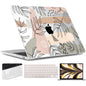TWOLSKOO for MacBook Air 13 inch Case M5 2026 M4 2025 M3 M2 2024-2022 A3449 A3240 A3113 A2681, Plastic Hard Shell & Keyboard Cover & Screen Film for MacBook Air 13.6 inch Case, Creative Brain