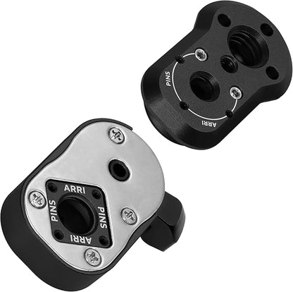 KONDOR BLUE | Mini Lock Quick Release Plates for Camera Monitors, Arms, Accessories, Microphones, Key Lights | Quickly and Securely Attach and Detach Accessories on Your Cinema Rig | Black