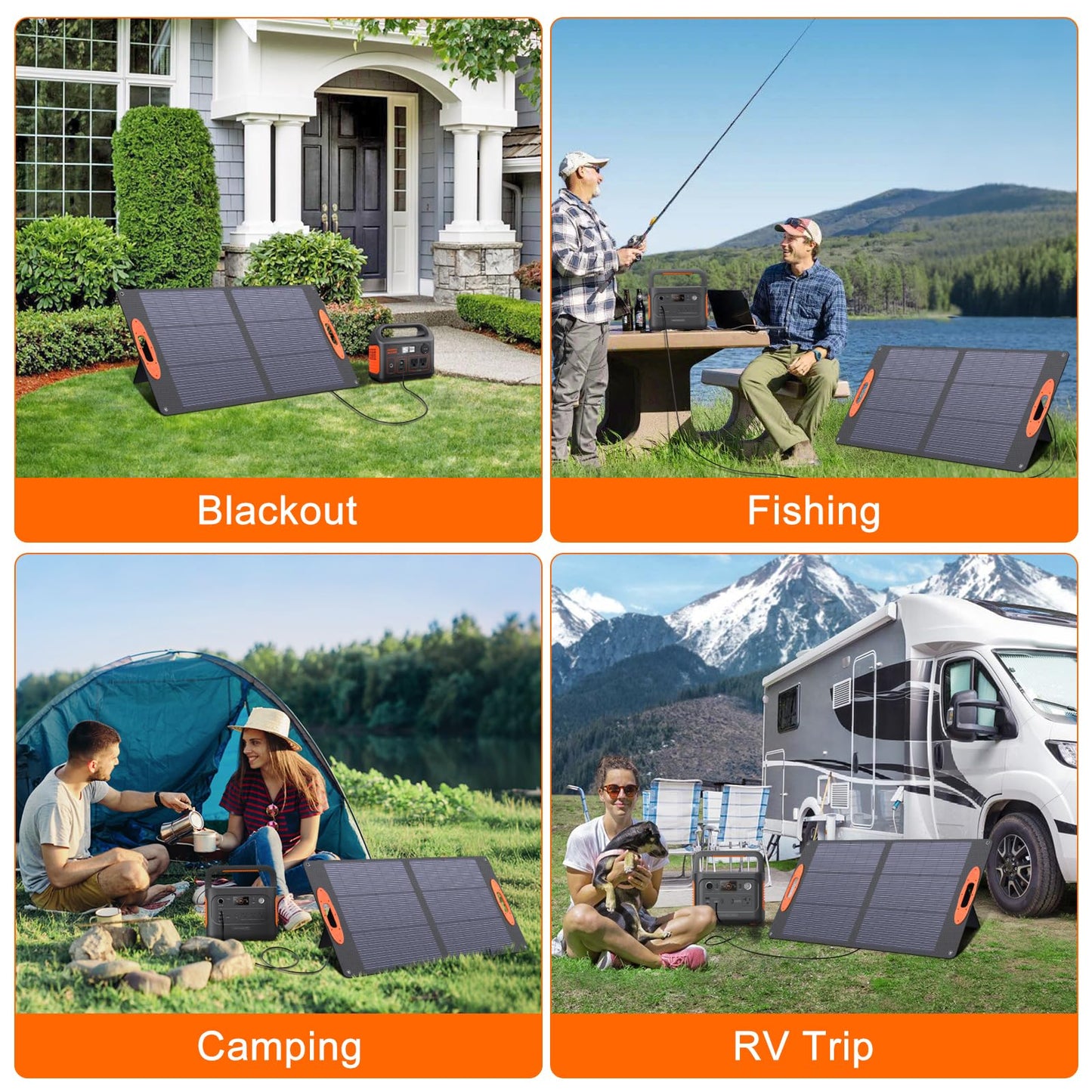 SOKIOVOLA N-Type 16BB 100W Portable Solar Panel 18V Mono ETFE Foldable Solar Panel,25% High Efficiency IP68 Waterproof for Camping Outdoor RV Blackout