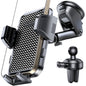 2026 Ultimate Car Phone Holder Mount (+Air Vent Clip) [Military Grade Stable], 360° Rotatable Suction Cup Car Phone Mount for Dashboard Windshield,Truck Cradle Stand for iPhone 17 16 Pro Max Samsung