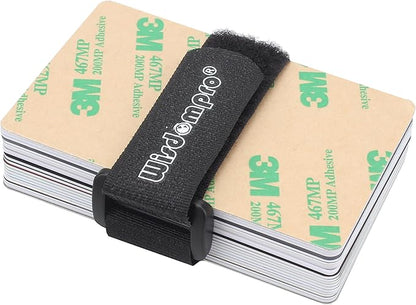 20 Pack 0.8 x 8 Inches Hook and Loop Reusable Fastening Cable Tie Down Straps by Wisdompro - Reusable, Durable Functional Ties to Keep Your Home, Office, Workspace from Tangled Messes of Cords