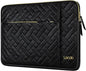 Lacdo 15-15.6 Inch Laptop Sleeve Case for Acer HP Dell ASUS Laptop, Acer Aspire 15, HP Pavilion/Envy 15, Dell Inspiron/Latitude 15, ThinkPad/IdeaPad 15, ASUS Vivobook 15 Computer Bag, Elegant Black