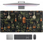 Desk Mat Forest Library Book Mouse Pad Big Desk Pad XXL Extended Gaming Large Mouse Pad for Desk Rubber Base Mousepad with Stitched Edges, Keyboard Mouse Mat for Work Game Office Home 31.5x15.7 in