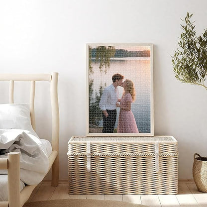 Custom Photo Puzzle – Personalized 1000 Piece Jigsaw Puzzle from Your Photos – Custom Puzzle Gift for Family, Pets, Wedding, Anniversary, Adults, and Couples(1000-vertical)