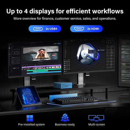 GEEKOM NEW IT12 Mini PC,Intel i3-12300HE(Beats 12450H),16GB RAM,256GB SSD