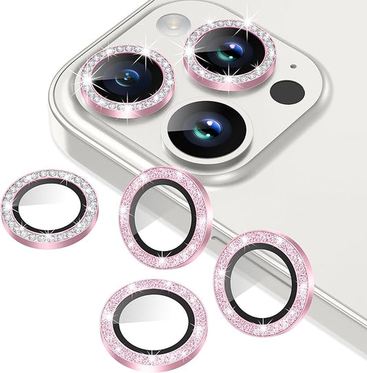 AGVEE 3+3 6 Pack for iPhone 15 Pro & Max Camera Lens Protector Cover