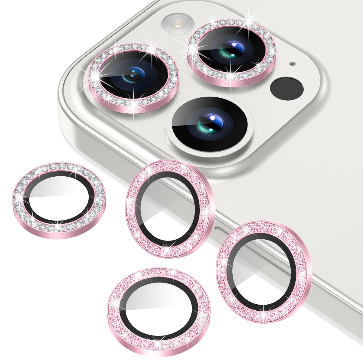 AGVEE 3+3 6 Pack for iPhone 12 & Mini & Pro Camera Lens Protector Cover