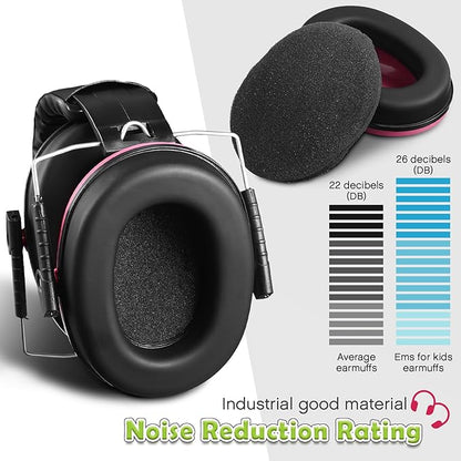 Xuhal 12 Pcs Kids noise reduction headphones Ear Protection Earmuffs for Kids Noise Reduction Ear Muffs for Children 27NRR(Stylish)