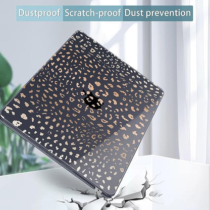 May Chen for MacBook Air 13.6 Inch Case 2025/2024/2023/2022 Release (Model A2681 A3113 A3240, M2 M3 M4 Chip) – Hard Shell Laptop Cover with Keyboard Cover & Screen Protector， Leopard Print
