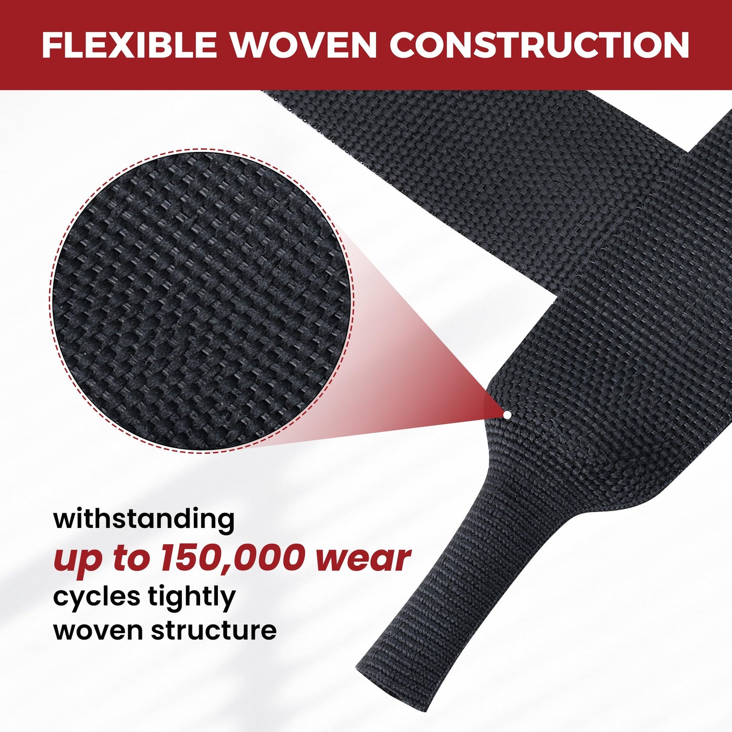 BuyUneed 2:1 Ratio Heat Shrinkable Braided Wiring Sleeving 3/4" ID-46ft