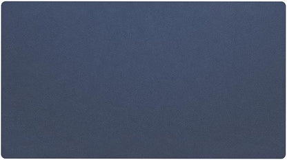 Nekmit Leather Desk Blotter Pad 36 x 20 Inches, Flat, Non-Slip, Waterproof, Blue