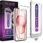 CHRYSHA 2-Pack Screen Protector Tempered Glass for iPhone 16 and iPhone 15 and iPhone 14 Pro 6.1-Inch, Auto Dust Removal, No Bubbles, High Definition Clear, Easy Installation