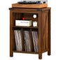 Joaxswe Record Player Stand with Vinyl Record Storage,Black