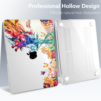 Batianda Premium Case for New MacBook Air 15 inch with M5 M4 M3 M2 Chip 2026 2025 2024 2023 Release, Designed Ultra-Slim Hardshell & Keyboard Cover & Screen Protector 4-in-1 Bundle, Colorful Deer