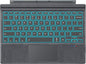 MoKo Microsoft Surface Pro 7/Pro 6/Surface Pro 5 (Pro 2017)/Pro 4/Pro 3 Type Cover, Ultra-Slim Wireless Bluetooth Keyboard with Trackpad, 7-Color LED Backlit, Built-in Rechargeable Battery, Gray