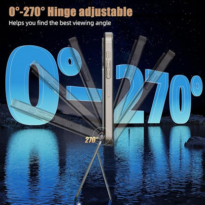 IST IDEA for Magsafe Tripod, Tripod for iPhone Lightweight Aluminum Alloy & Angle Adjustment & Strong Magnets iPhone Tripod Stand Compatible with 17/16/15/14/13/12 (Included Metal Ring)