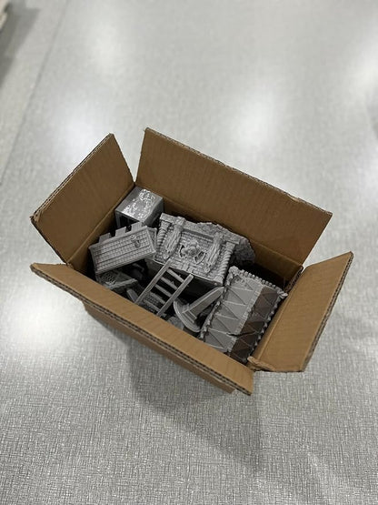 Hautico Tabletop Miniature Building Terrains Blind Box Compatible with Tabletop Wargaming RPG Sceneries, Decoration Dioramas, Made in USA