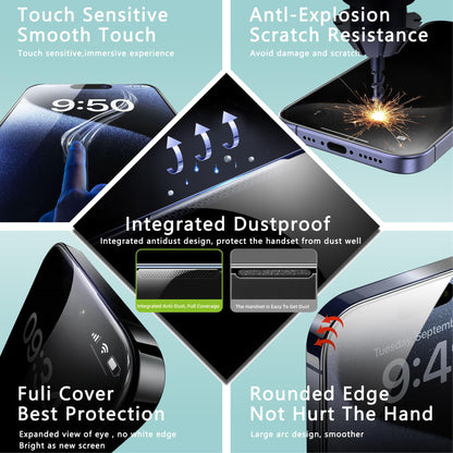 2 Pack Screen Protector Tempered Glass for iPhone 16e /14 /13/13 Pro