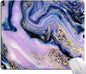 Mouse Pad, Purple Navy Gold Marble Mouse Pad, Premium-Textured Marbling Mouse Mat Square Waterproof Non-Slip Rubber Base Computer Mousepads for Office Laptop Desk