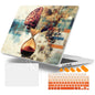 Lepeoac Case for 2026/2025/2024/2023 MacBook Air 15-inch Laptop Release M5 A3448 /M4 A3241 /M3 A3114 /M2 A2941, Stylish Protective Hard Shell Cover for MacBook Air 15.3 inch, Brain & Hourglass