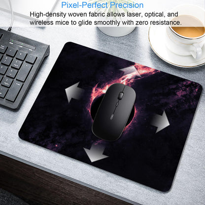 SHALYSONG Sci-Fi Black Hole Mouse Pad, 9.5"x7.9" Non-Slip Laptop Mousepad