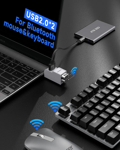 Mini USB Hub 3-Port USB Splitter 1 in 3 Out, Data USB Expander Adapter