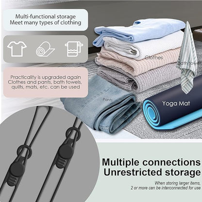 Nearockle 16Pcs Silicone Cable Straps Wire Organizer for Bundling Earphone, Phone Charger, Computer Cords, Reusable Cable Ties Cord Organizer in Home,Office,Kitchen,School(Black)