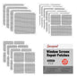 28 Sheets Window Screen Patches Repair Kit, Black 3 Sizes Window Screen Repair Kit for Mesh Screen Door, Strong Adhesive Fiberglass Quick Screen Repair Tape