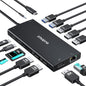 USB C Laptop Docking Station 3 Monitors 4K HDMI+8K DP for Dell HP