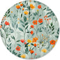 ITNRSIIET Round Mouse Pad with Stitched Edge Premium-Textured Waterproof Non-Slip Rubber Base Desktop Protection Mat Diameter 8.7 inches, Beautiful Flowers