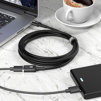 ITD ITANDA 6FT USB Extension Cable USB 3.0 Extension Cord Type A Male to Female 5Gbps Data Transfer for Keyboard, Mouse, Playstation, Xbox, Flash Drive, Printer, Camera and More, Black
