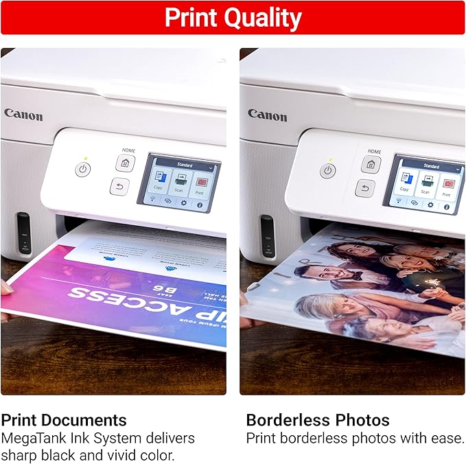 Canon Megatank G3290 All-in-One Wireless Supertank [Megatank] Printer | Print, Copy Scan | Mobile Printing |2.7" LCD Color Touchscreen | Auto Duplex