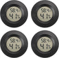 Mini Hygrometer Digital Thermometer Humidity Meter Hygrometer Thermometers Indoor/Outdoor Humidity Monitor Reptile Thermometer for Humidors Greenhouse Garden Cellar Fahrenheit(℉)/ Celsius(℃) 4 Pack