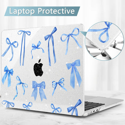 May Chen Case for MacBook Air 13/13.6 inch M5 A3449 M4 A3240 M3 A3113 M2 A2681, 2026 2025 2024-2022, Plastic Hard Shell with Keyboard Cover & Screec Protector, Watercolor Bows