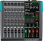 Depusheng PA6 professional DJ audio mixer 6 channel input built-in 256 kinds of DPS effects support 48V phantom power USB Bluetooth MP3 computer recording