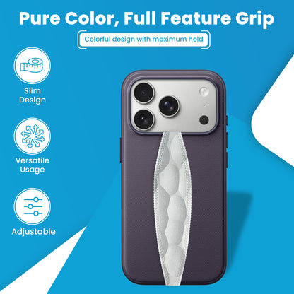 Switchbands Colorful Phone Grip 2 Pack – Reversible Elastic Phone Strap, Adhesive-Free, Arthritis Friendly Easy-Hold, Anti-Theft, Wireless Charging Compatible, Universal Fit – Blue & Cobalt Blue