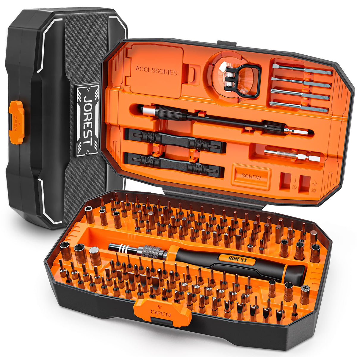 JOREST 40Pcs Precision Screwdriver Set,Small Screwdriver with Torx T5 T6 T8