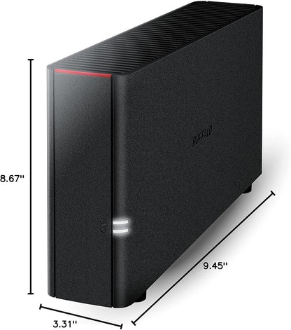BUFFALO LinkStation 210 4TB 1-Bay NAS Network Attached Storage with HDD Hard Drives Included NAS Storage That Works as Home Cloud or Network Storage Device for Home