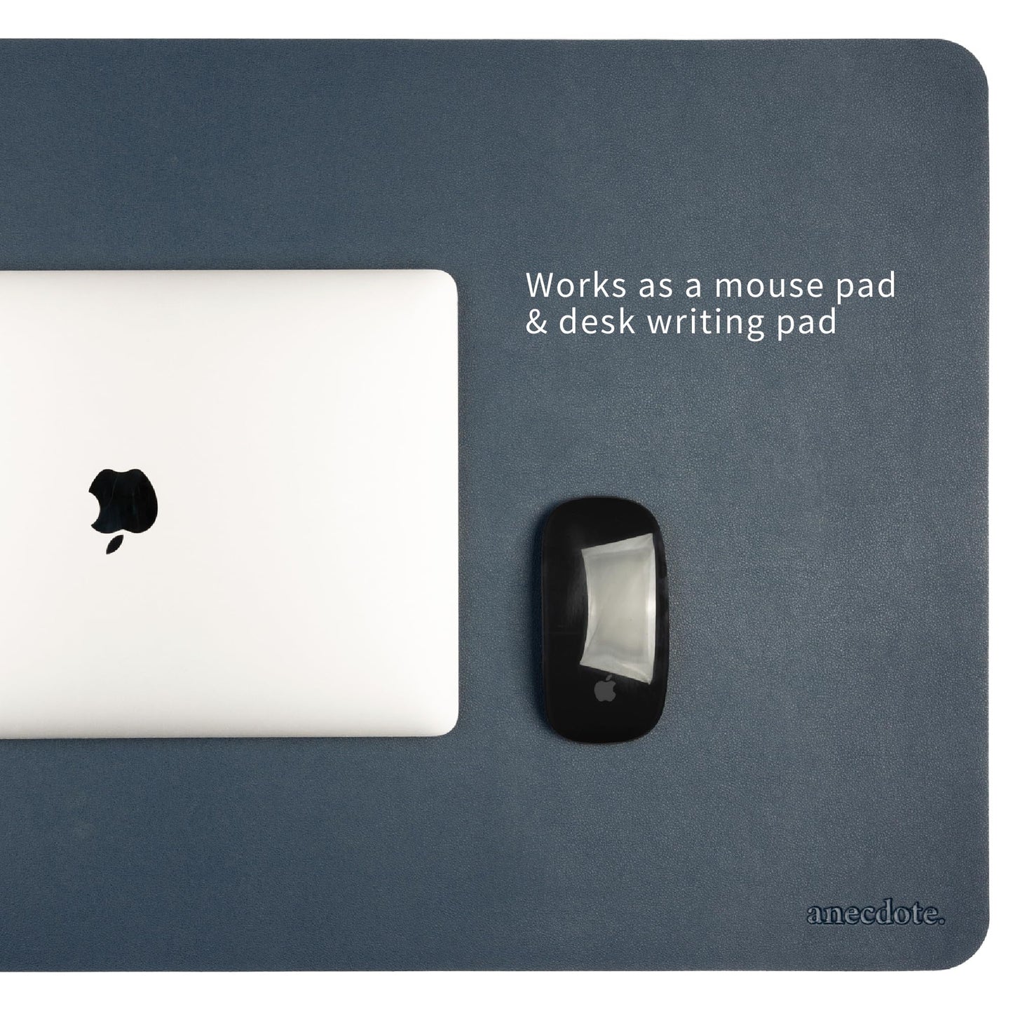 ANECDOTE Vegan Leather Desk Pad - 23.6"x17" Desk Mat for Your Office. This Quality Large Mouse Pad has Chic Elegance, Professional Look & Satisfying Touch - The Perfect Leather Mouse Pad for You!