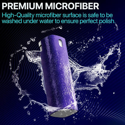 Mini Screen Cleaner Finger Proof Spray for Smartphones, iPads, MacBooks, Laptops, Car Screens, Touchscreens 3 in1 Mist Cleaner, Microfiber Cloth and Protective Cover (Rose)