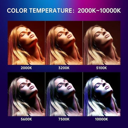 GVM 100W RGB Flexible Led Video Light, 2000K~10000K, Flexible Folding LED Panel Light, 16 Lighting FX with Soft Box, APP Control GVM Lighting for Photography