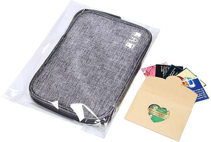 CILLA Travel Cord Organizer Case, Portable Waterproof Storage Bag for Charger, Cord, USB, Power Bank, Earphone, SD Card, Travel Essentials