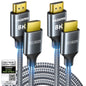 ARISKEEN 8K HDMI Cable 13 FT, 48Gbps High Speed HDMI 2.1 Cable, 8K 60Hz, 4K 120Hz 144Hz Braided HDMI Cord - 13 Feet
