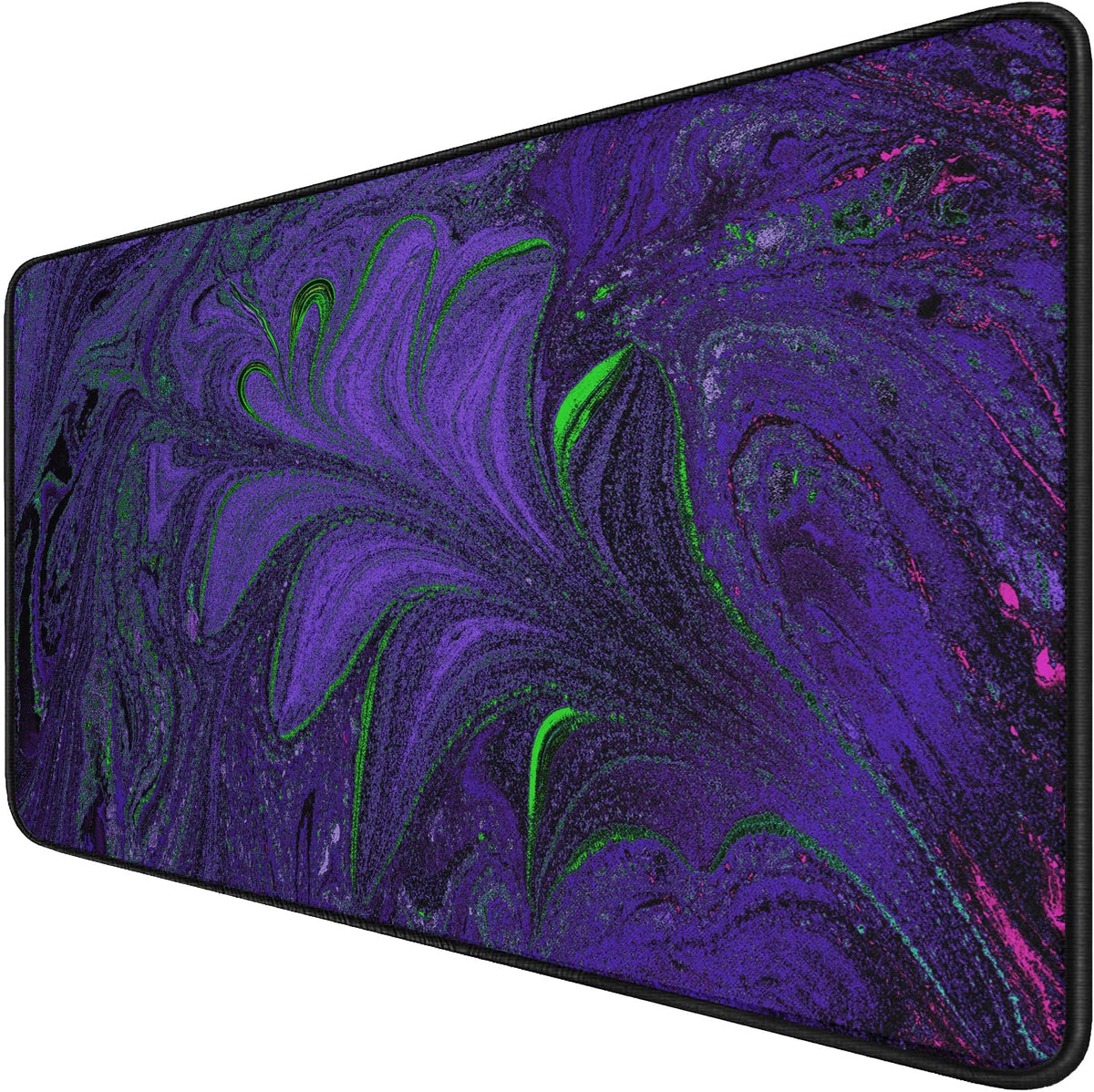 Large Mouse Pad with Stitched Edges, Durable Non-Slip Natural Rubber Base