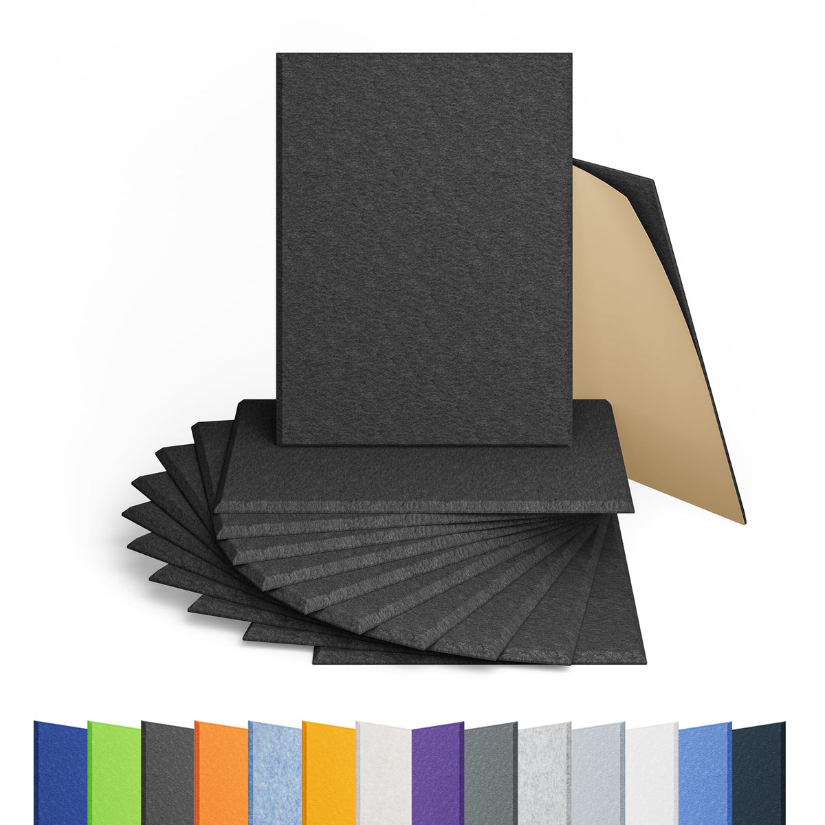 12 Pack Hexagon Acoustic Panels Self Adhesive Sound Proof Foam(Silver Gray)